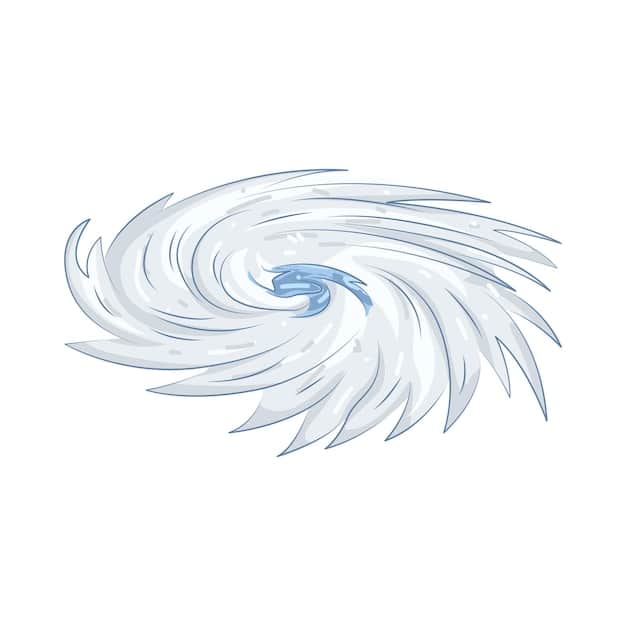 A graphic illustration depicting the polar vortex as a swirling mass of cold air over the North Pole, with arrows indicating its usual counter-clockwise rotation. The image shows the jet stream acting as a barrier containing the vortex, and an example of the vortex weakening and expanding southward into North America.