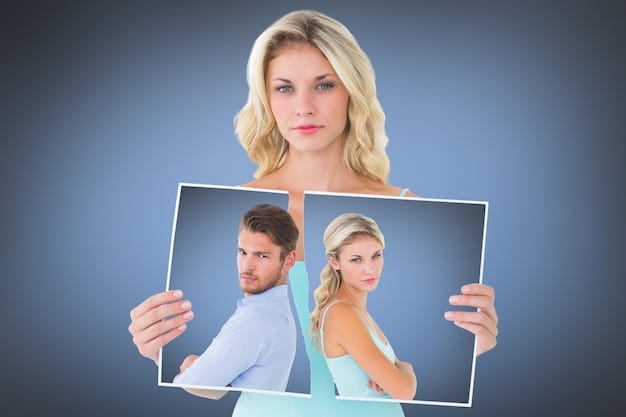 A split image showing a contestant from 