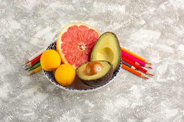 A close-up shot of various healthy foods, such as fruits, vegetables, and nuts, contrasting with processed foods to visually represent the concept of healthy eating versus unhealthy myths.