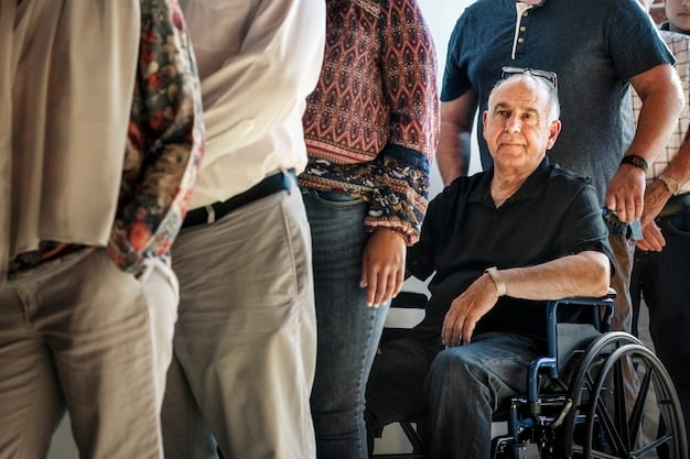 A diverse group of people, including seniors and individuals with disabilities, symbolizing the broad impact of Social Security on various segments of the population. The image should be inclusive and representative.
