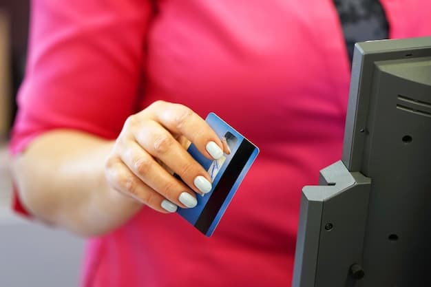 A close-up shot of a credit card being inserted into a point-of-sale machine, with a subtle overlay of rising graph lines in the background. The image visually represents the concept of increased borrowing costs and the direct impact on consumer spending.
