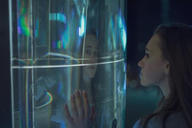 A futuristic crime lab with holographic displays showing forensic data and genetic sequences, symbolizing the advanced technologies used in modern investigations. The scene is clean and high-tech.