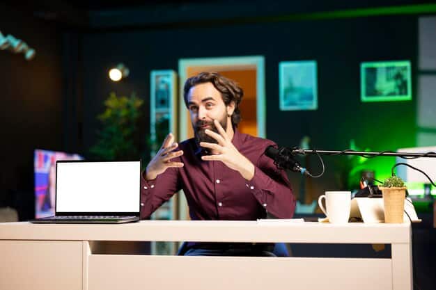 A comedian shaking hands with a streaming platform executive in a modern, sleek office, implying a new deal.