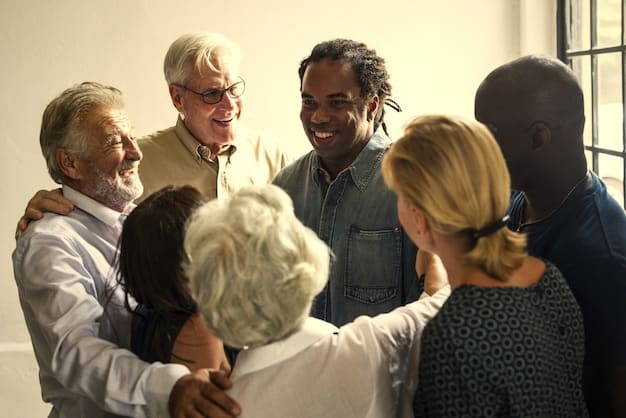 A diverse group of people from different age groups and backgrounds, each holding a glowing mobile device or tablet, all looking captivated by the content on their screens, suggesting a broad appeal for streaming services.
