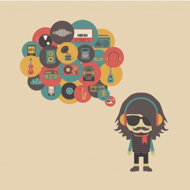 A vibrant graphic depicting various podcast genres (true crime, comedy, self-help, news) radiating outwards from a central podcast icon. The graphic should be colorful and visually appealing, illustrating the diversity within the podcasting landscape and Podcast Power: How Audio Storytelling is Captivating Audiences and Generating Millions.