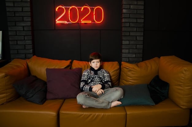 A person sitting on a couch, illuminated by a streaming service interface displaying rows of adult animated series like 