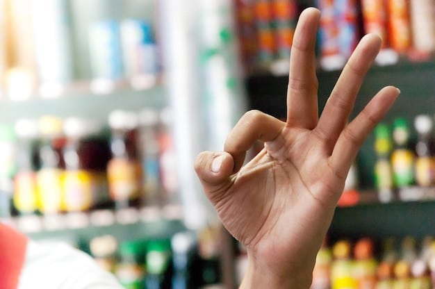 A person's hand is carefully selecting a multivitamin bottle from a shelf stocked with various supplement brands. The focus is on the person's hand and the label of the multivitamin bottle. The lighting is soft and natural, highlighting the details of the bottle label.