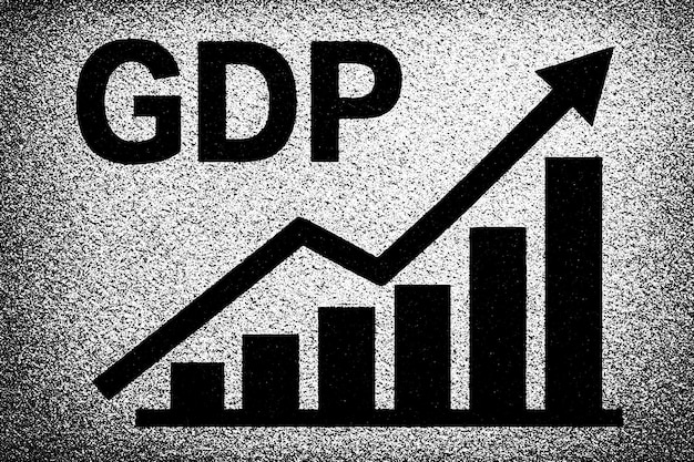 A graph showing an upward trend line representing GDP growth, with annotations highlighting key contributing factors such as consumer spending, business investment, and technological innovation. The graph visually illustrates the components driving the projected 3.1% GDP growth in 2025 and its potential impact on various sectors. How Will the Projected 3.1% GDP Growth in 2025 Impact Your Business Strategy? is embedded as a title within the graph.