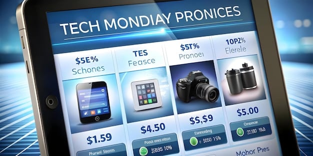 A digital display showing various pricing strategies for a product, including cost-plus pricing, value-based pricing, and competitive pricing. The words 